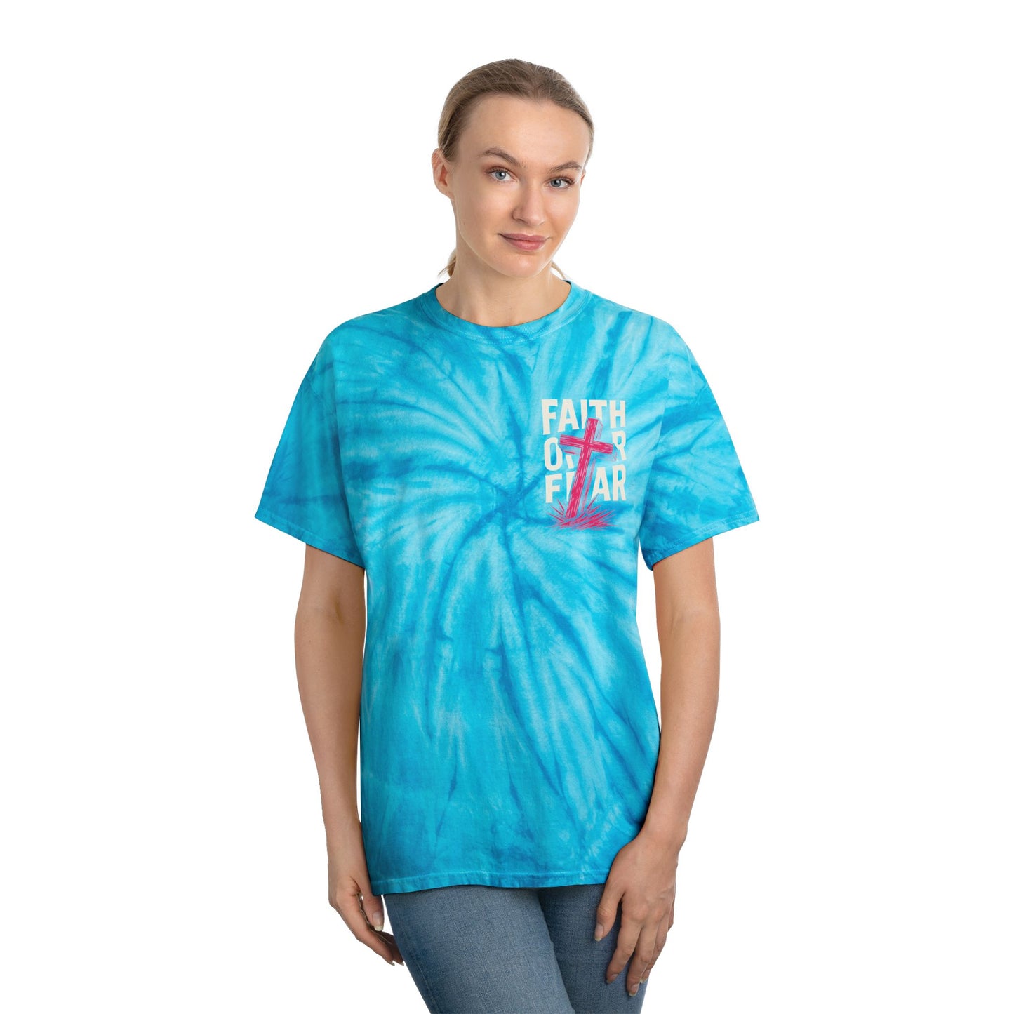 ✝️Faith Over Fear✝️Tie-Dye Tee — Limited Run 🕊️