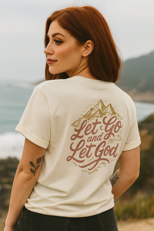 🏔️Let Go and Let God⛰️ – Mountains & Mercy Tee
